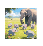 無言で伝わる赤ちゃんゾウ（個別スタンプ：29）