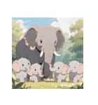 無言で伝わる赤ちゃんゾウ（個別スタンプ：33）