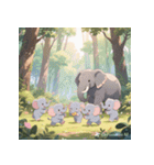 無言で伝わる赤ちゃんゾウ（個別スタンプ：34）