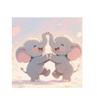 無言で伝わる赤ちゃんゾウ（個別スタンプ：37）