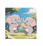 無言で伝わる赤ちゃんゾウ（個別スタンプ：38）