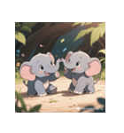 無言で伝わる赤ちゃんゾウ（個別スタンプ：39）