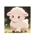 ふわもこ赤ちゃんヒツジ（個別スタンプ：3）