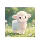 ふわもこ赤ちゃんヒツジ（個別スタンプ：5）