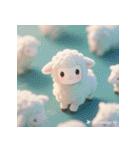 ふわもこ赤ちゃんヒツジ（個別スタンプ：6）