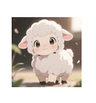 ふわもこ赤ちゃんヒツジ（個別スタンプ：8）