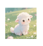 ふわもこ赤ちゃんヒツジ（個別スタンプ：13）