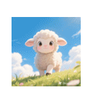 ふわもこ赤ちゃんヒツジ（個別スタンプ：17）