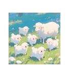 ふわもこ赤ちゃんヒツジ（個別スタンプ：34）