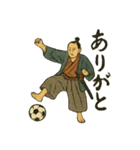日本画サッカー侍スタンプ（個別スタンプ：10）