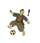 日本画サッカー侍スタンプ（個別スタンプ：12）