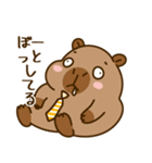 かわいい 太った カピバラ V8 [仕事]（個別スタンプ：8）