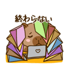 かわいい 太った カピバラ V8 [仕事]（個別スタンプ：12）