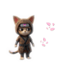 ずーと使える、忍者猫3D（個別スタンプ：37）