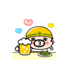 おやじ君の無言スタンプ【動く】（個別スタンプ：3）