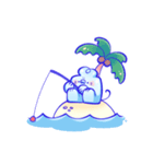 モモと太郎の夏休み（個別スタンプ：16）