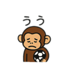 元気なサッカーお猿さんスタンプ（個別スタンプ：12）