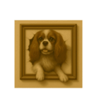 犬トリックアート1(小型犬)（個別スタンプ：14）