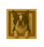 犬トリックアート1(小型犬)（個別スタンプ：18）
