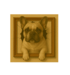 犬トリックアート1(小型犬)（個別スタンプ：19）