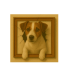 犬トリックアート1(小型犬)（個別スタンプ：21）