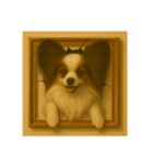 犬トリックアート1(小型犬)（個別スタンプ：22）