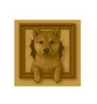犬トリックアート1(小型犬)（個別スタンプ：26）