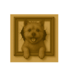 犬トリックアート1(小型犬)（個別スタンプ：27）