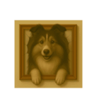 犬トリックアート1(小型犬)（個別スタンプ：31）