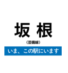 芸備線 新見-三次 いまどこスタンプ（個別スタンプ：4）