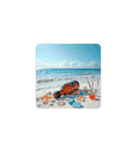 夕暮れの海.流木.瓶.シーグラス.Sea.shells（個別スタンプ：2）