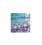 夕暮れの海.流木.瓶.シーグラス.Sea.shells（個別スタンプ：15）