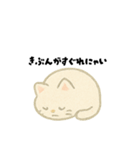 【毎日使える】しろまるにゃんのいちにち3（個別スタンプ：16）