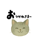【毎日つかえる】ねこのかおことば（個別スタンプ：6）