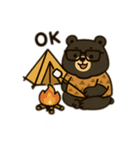 キャンプクマの毎日トーク（個別スタンプ：3）
