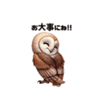 メンフクロウ日本語ver（個別スタンプ：14）