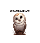 メンフクロウ日本語ver（個別スタンプ：15）