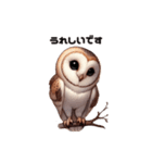 メンフクロウ日本語ver（個別スタンプ：20）