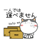 ハチワレ猫★お買い物（個別スタンプ：34）