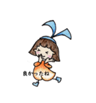 おかっぱ頭のバニーちゃん2（個別スタンプ：15）