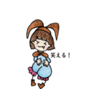 おかっぱ頭のバニーちゃん2（個別スタンプ：21）