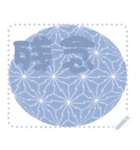 日本の和柄 メッセージ スタンプ D111（個別スタンプ：9）