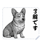 犬の メッセージ スタンプ 10（個別スタンプ：1）