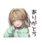 ゆるパーカーちゃんの観戦日記（個別スタンプ：3）