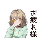 ゆるパーカーちゃんの観戦日記（個別スタンプ：7）