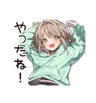 ゆるパーカーちゃんの観戦日記（個別スタンプ：9）