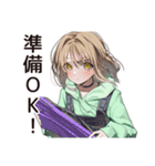 ゆるパーカーちゃんの観戦日記（個別スタンプ：14）
