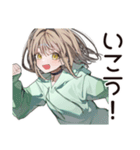 ゆるパーカーちゃんの観戦日記（個別スタンプ：16）