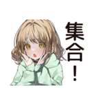 ゆるパーカーちゃんの観戦日記（個別スタンプ：25）