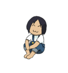 オーバーオールを着たおとこのこ（個別スタンプ：5）